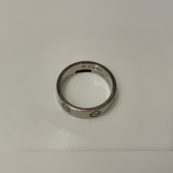 Cartier Love Ring - Size 57 - White Gold - Picture 9 of 9